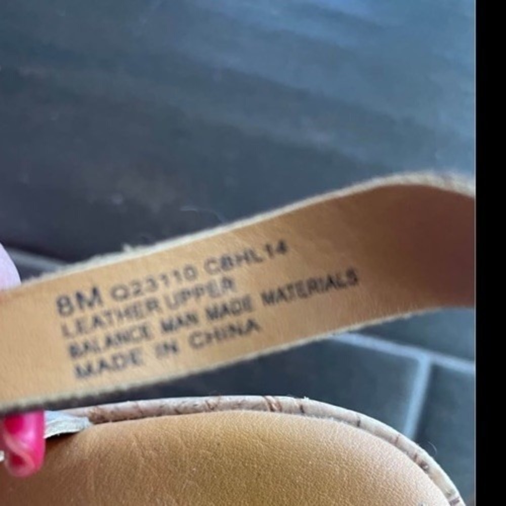 Korks by KorkEase Poppy Metallic Wedge Sandals Size 8 Muted Gold Cork Platform - Picture 4 of 6